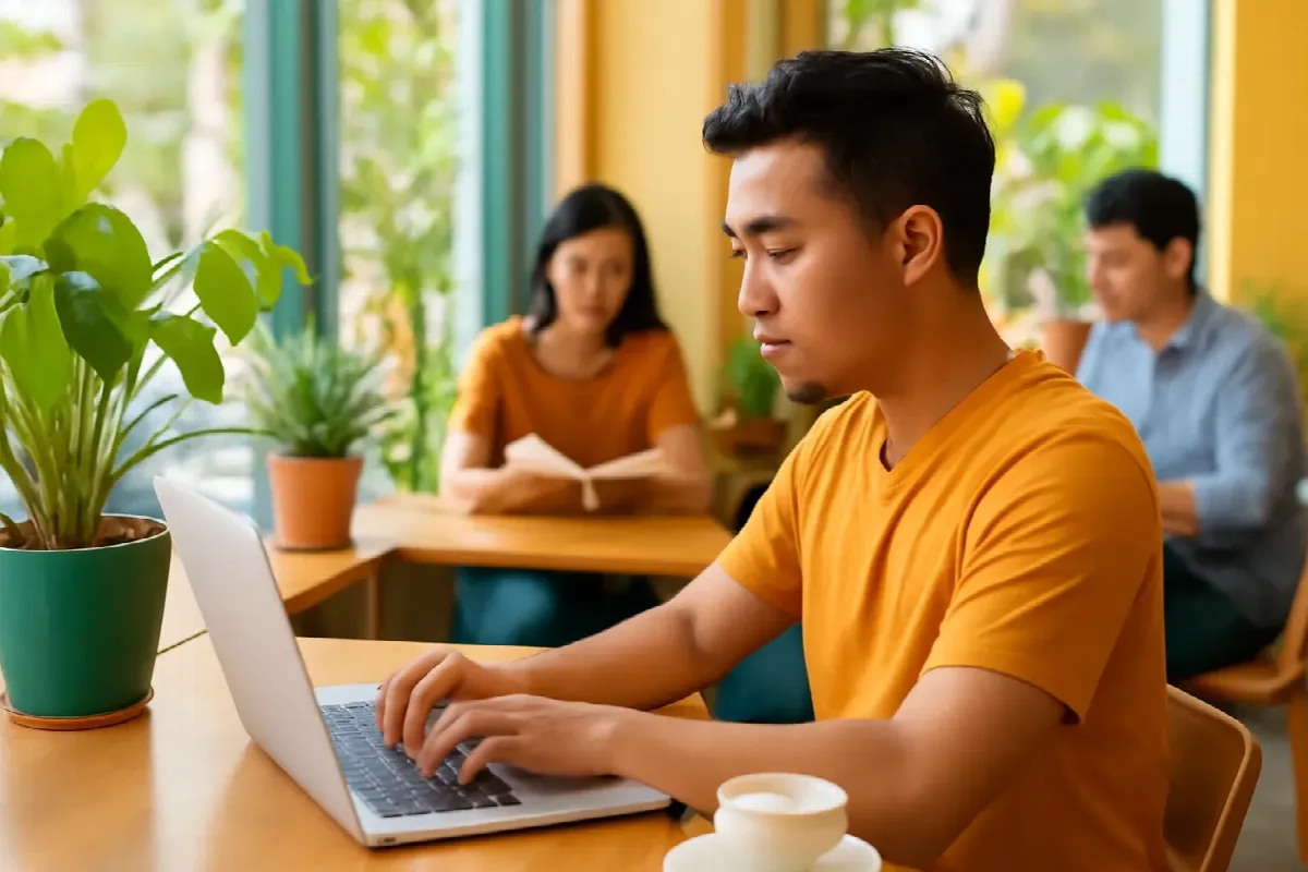 Nhạc cho quán cà phê làm việc: giúp khách tập trung, ngồi lâu