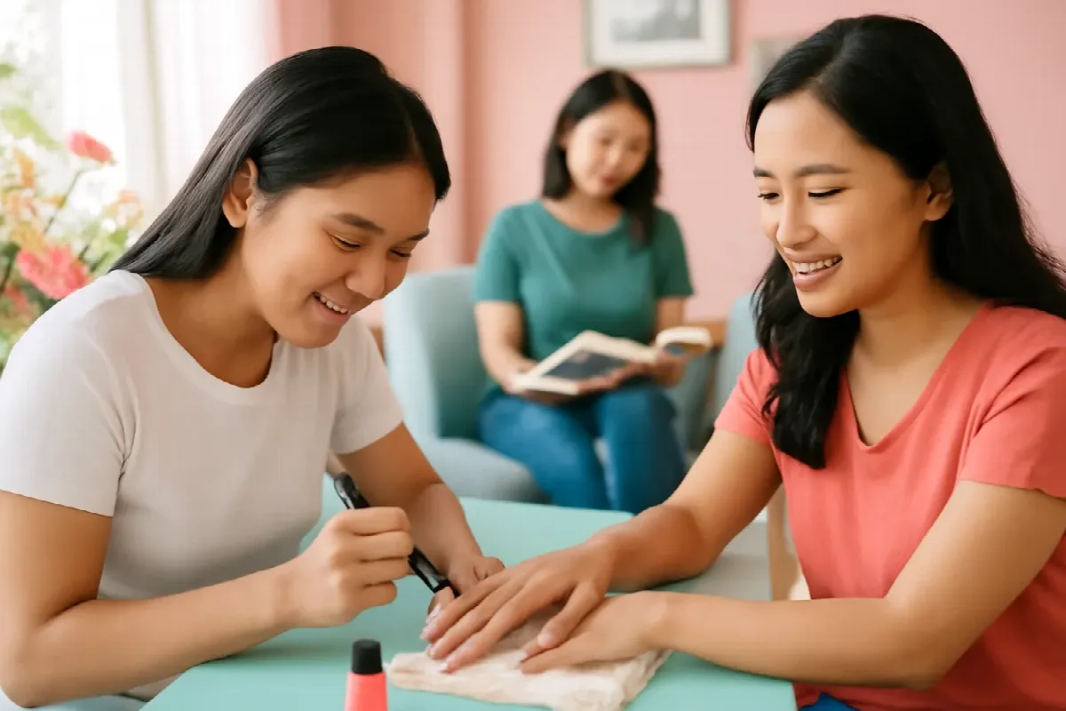 Nhạc cho tiệm nail, nối mi, phun xăm: khách ngồi lâu và trò chuyện