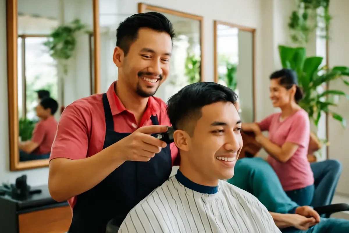 Nhạc cho tiệm tóc và barber: tạo chất riêng giữa tiếng máy sấy