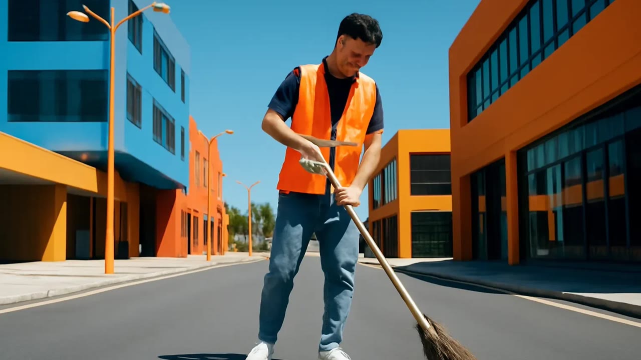 Ảnh nền ngang bài hát Người quét đường khuya