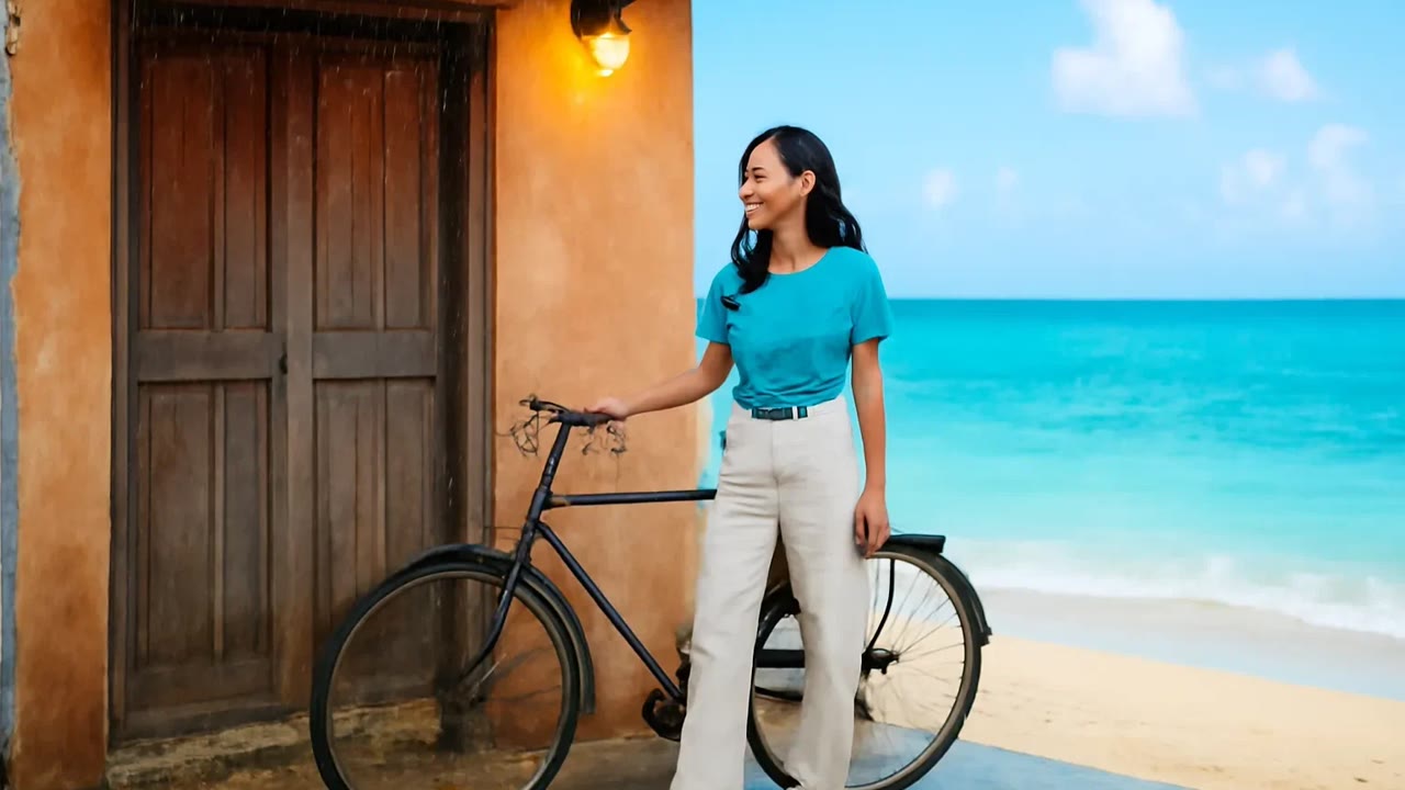 Ảnh nền ngang bài hát Cái xe đạp dựng hiên