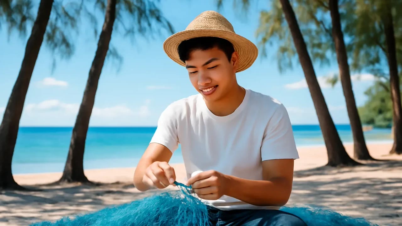 Ảnh nền ngang bài hát Lưới vá dưới hàng dương