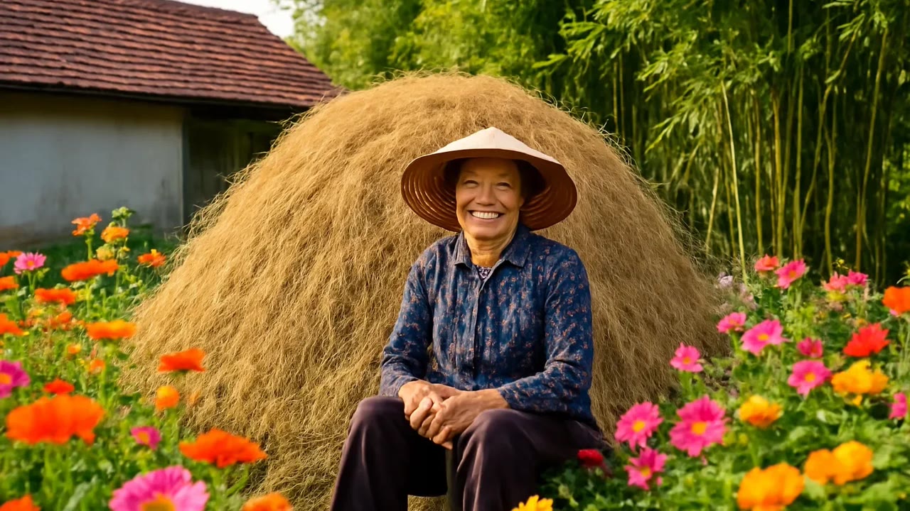Ảnh nền ngang bài hát Ổ rơm sau bếp ngoại
