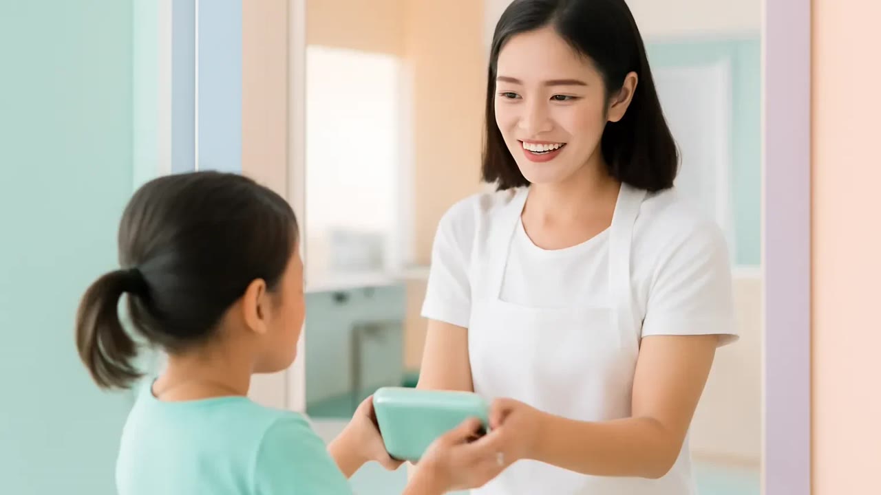 Ảnh nền ngang bài hát Bác đầu bếp của trường
