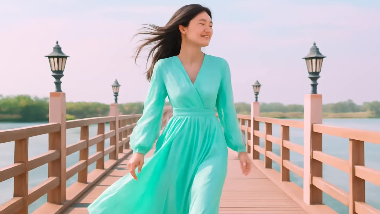 Ảnh nền ngang bài hát Tà áo qua cầu gỗ