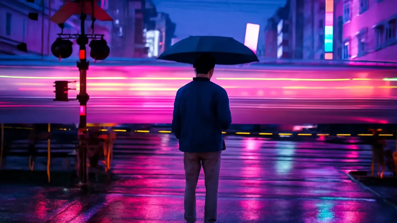 Ảnh nền ngang bài hát Đường ray qua thị trấn