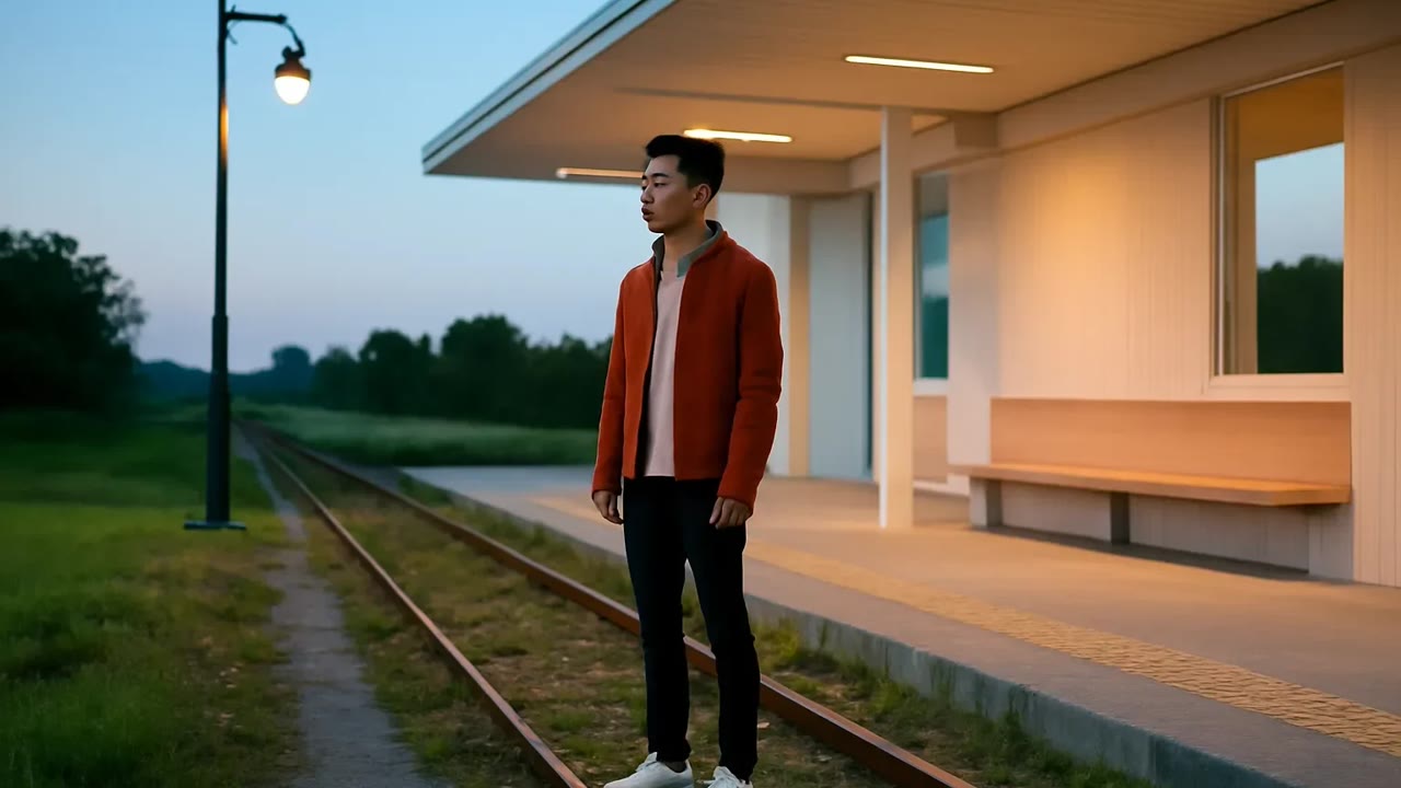 Ảnh nền ngang bài hát Sân ga không còn tàu đỗ