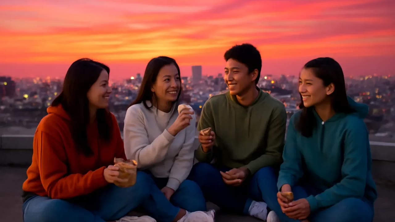 Ảnh nền ngang bài hát Sân thượng ký túc xá