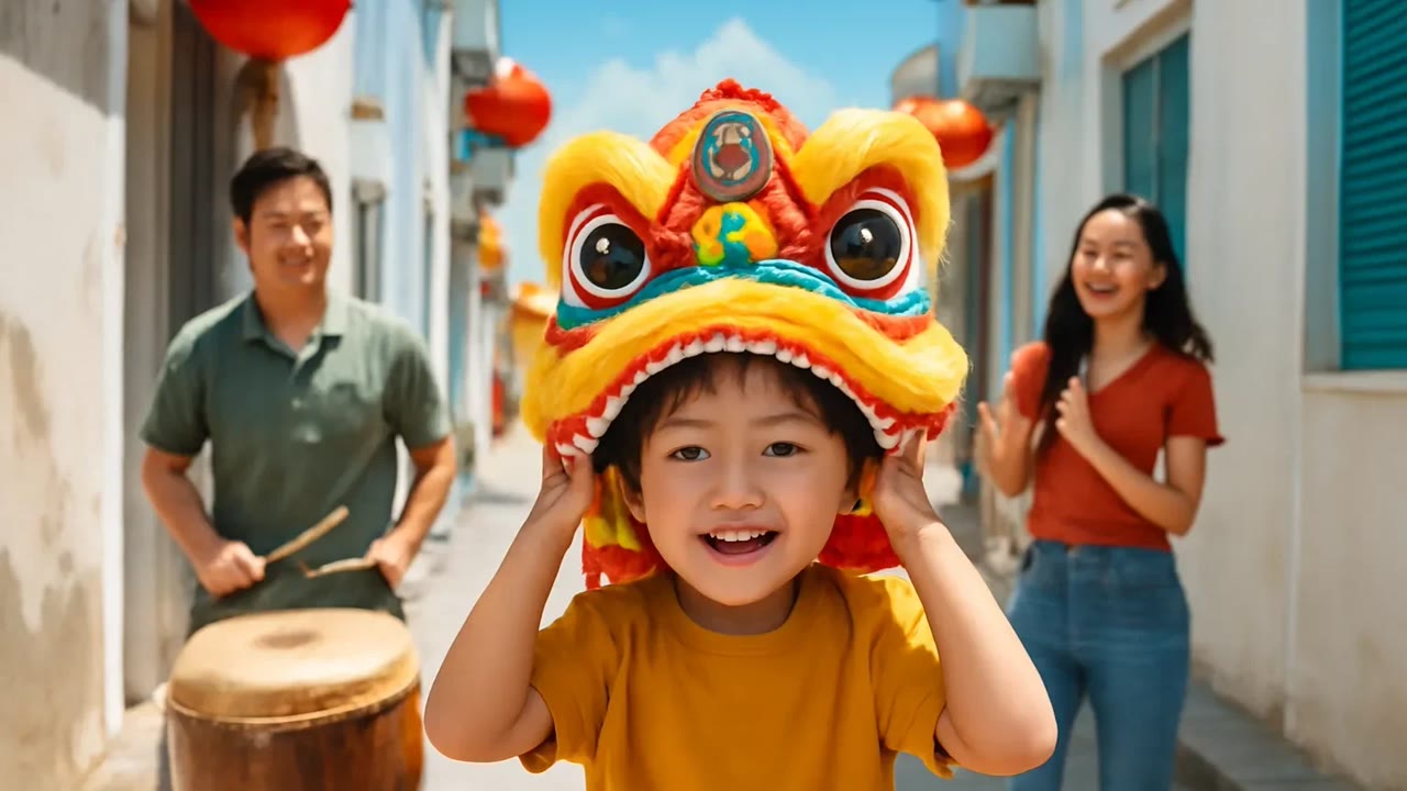 Ảnh nền ngang bài hát Lân con đứng dậy