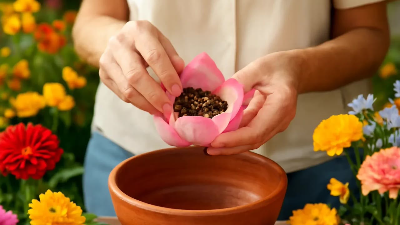 Ảnh nền ngang bài hát Trà ướp trong bông sen