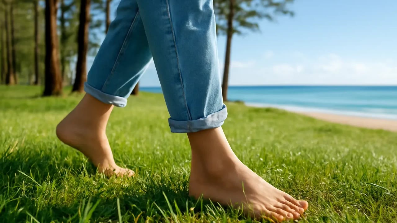 Ảnh nền ngang bài hát Chân trần trên cỏ ướt