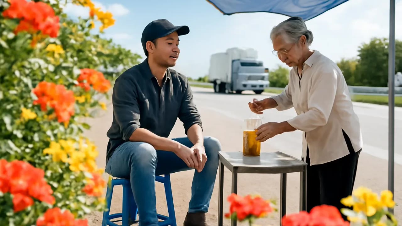 Ảnh nền ngang bài hát Ấm trà đá ven quốc lộ