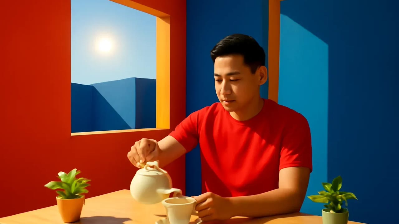 Ảnh nền ngang bài hát Sáng chủ nhật pha trà