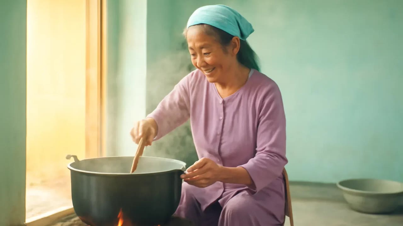 Ảnh nền ngang bài hát Nồi cám heo của mẹ