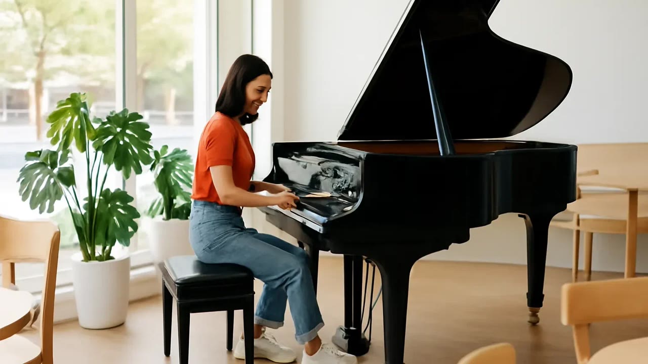 Ảnh nền ngang bài hát Phím Đàn Bên Cửa Kính