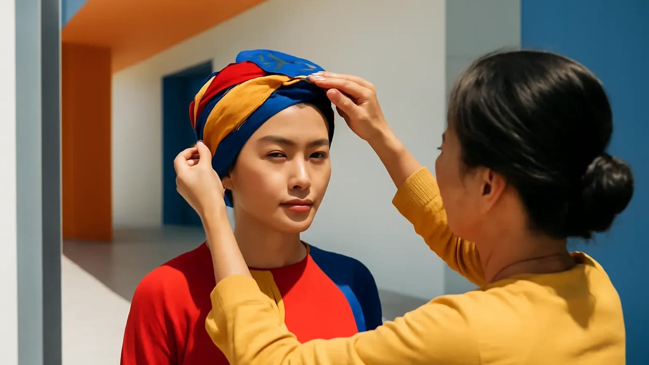 Ảnh nền ngang bài hát Chiếc khăn vấn của bà