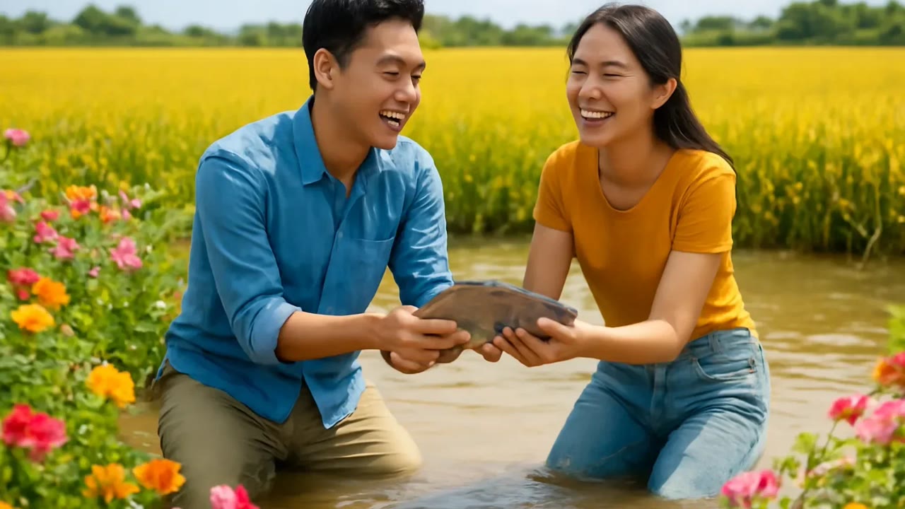 Ảnh nền ngang bài hát Tát đìa chia cá