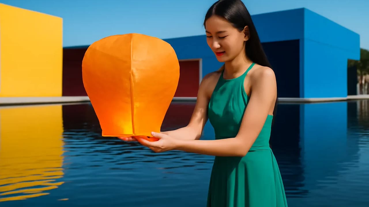 Ảnh nền ngang bài hát Ngọn đèn giấy trên sông