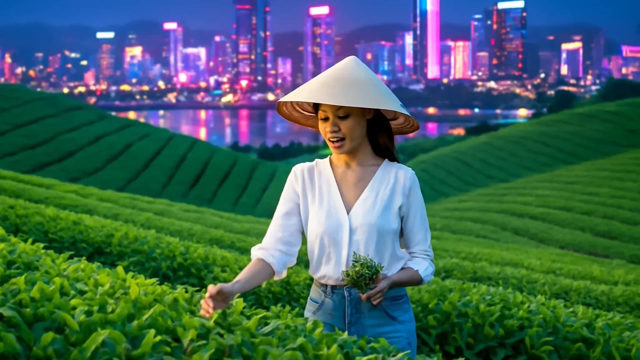 Ảnh nền ngang bài hát Đồi Chè Lúc Sáng Sớm