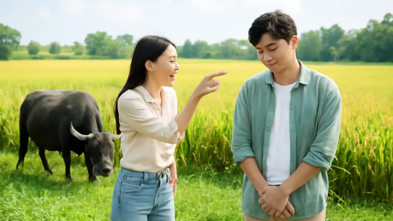 Ảnh nền ngang bài hát Trâu nhà ai ăn lúa