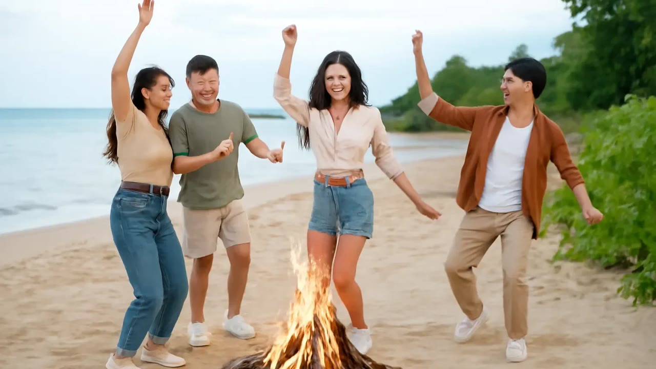 Ảnh nền ngang bài hát Lửa Trại Đêm Nay