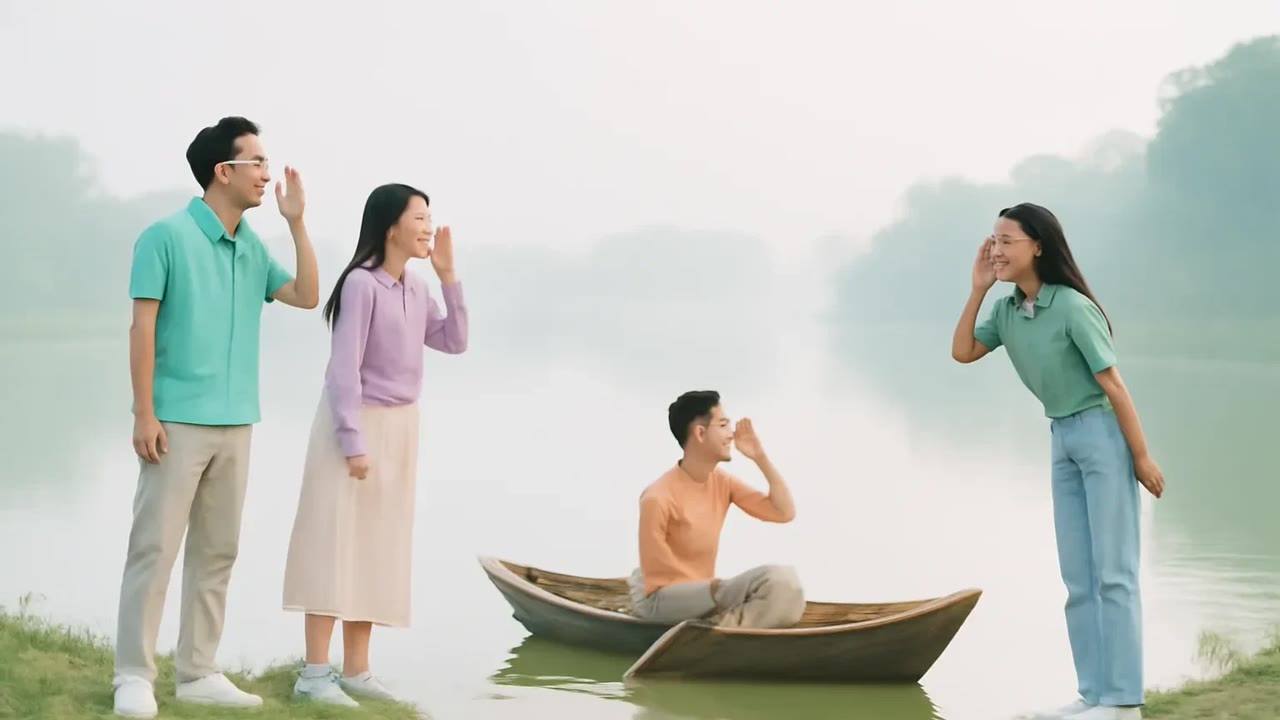 Ảnh nền ngang bài hát Đố nhau qua sông