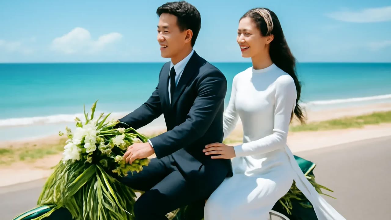 Ảnh nền ngang bài hát Xe hoa kết lá dừa