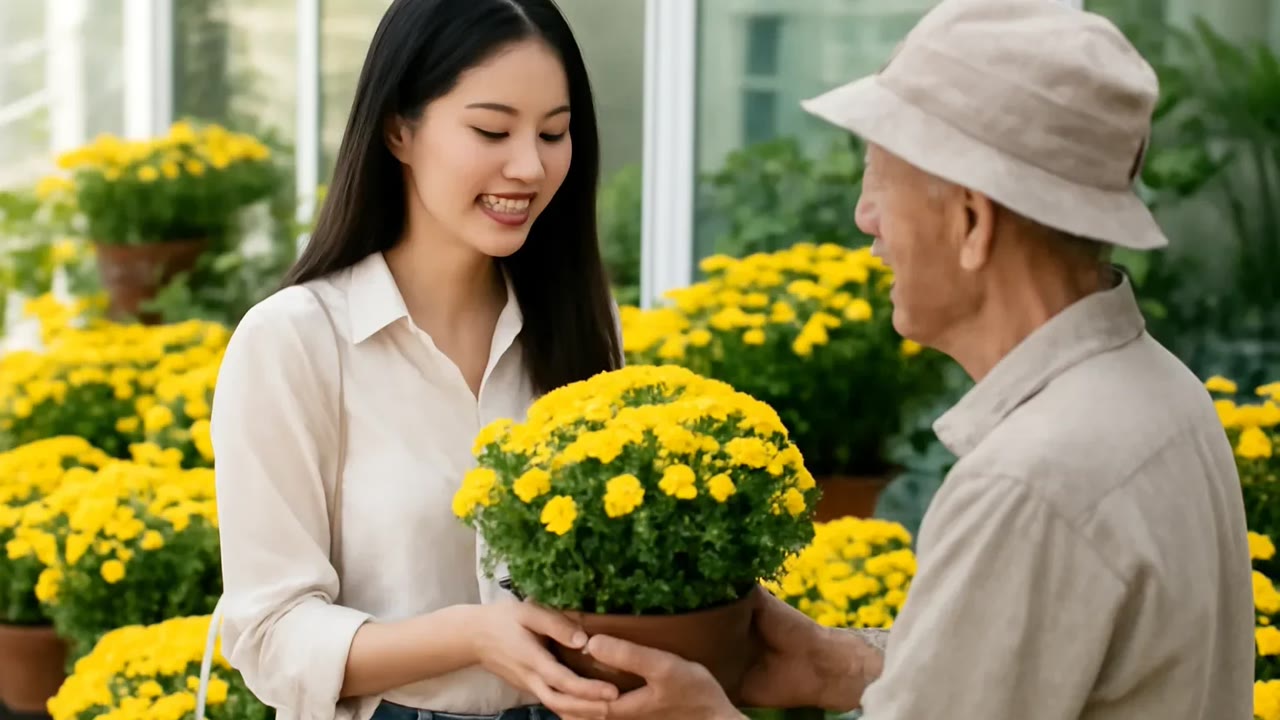 Ảnh nền ngang bài hát Chậu cúc mâm xôi