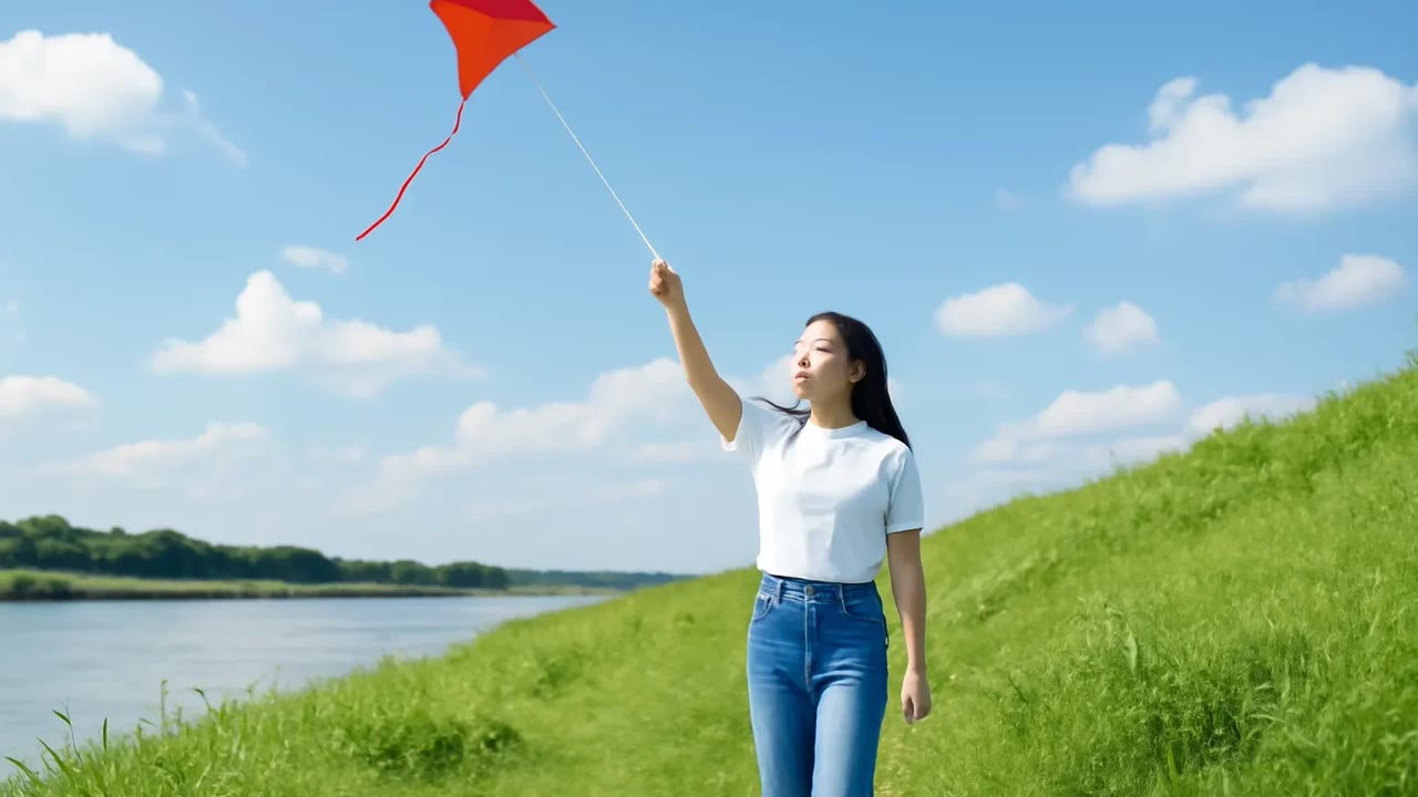 Ảnh nền ngang bài hát Cánh Diều Trên Đê