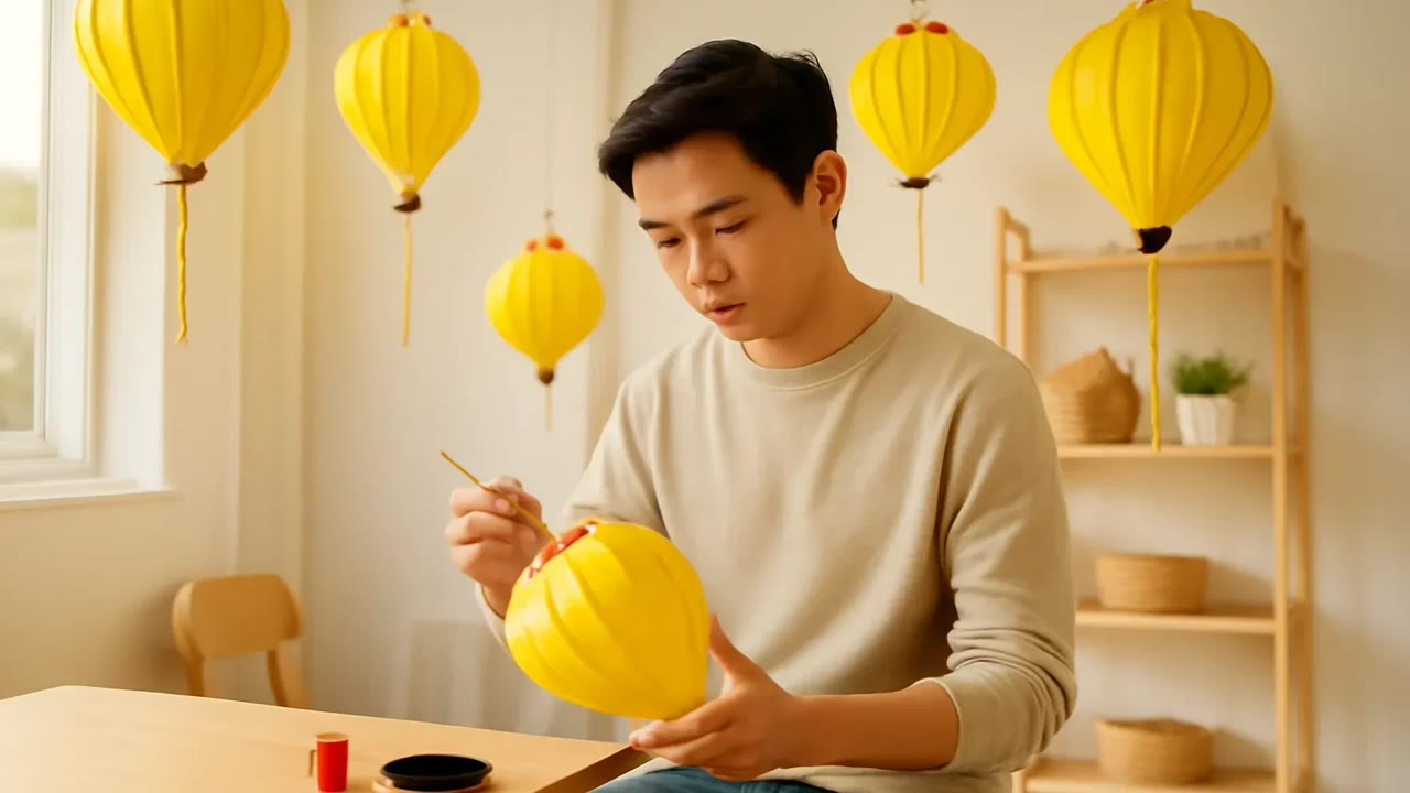 Ảnh nền ngang bài hát Người vẽ đèn lồng