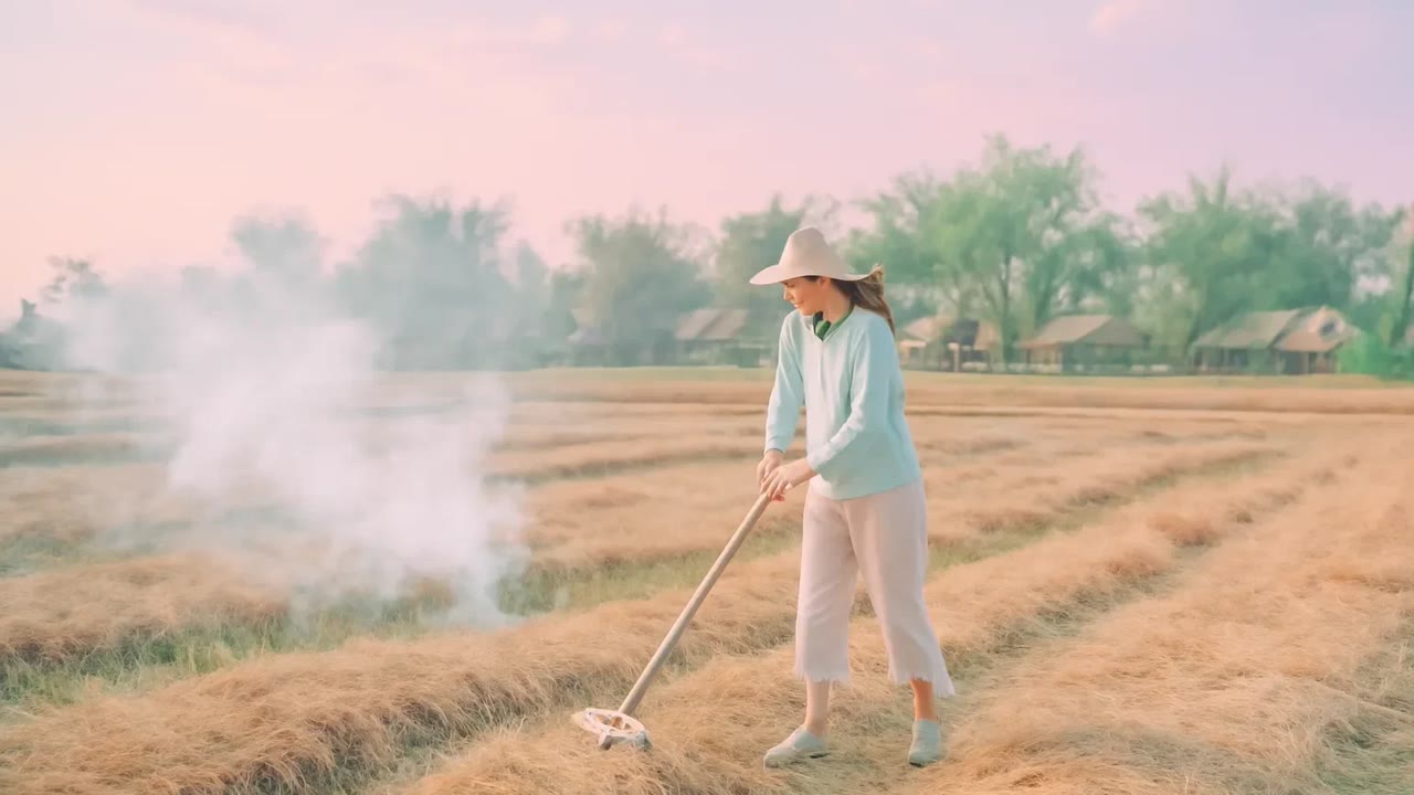 Ảnh nền ngang bài hát Khói đốt đồng cuối vụ