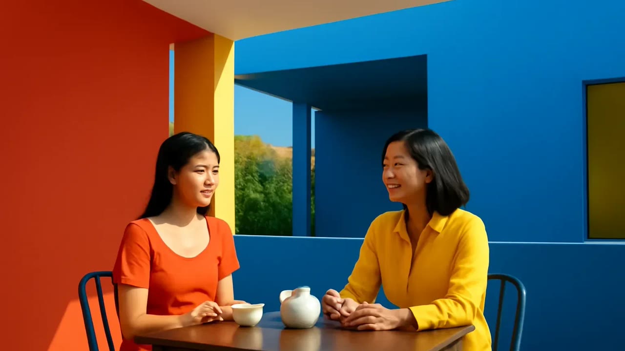 Ảnh nền ngang bài hát Hai mẹ con ngồi không nói