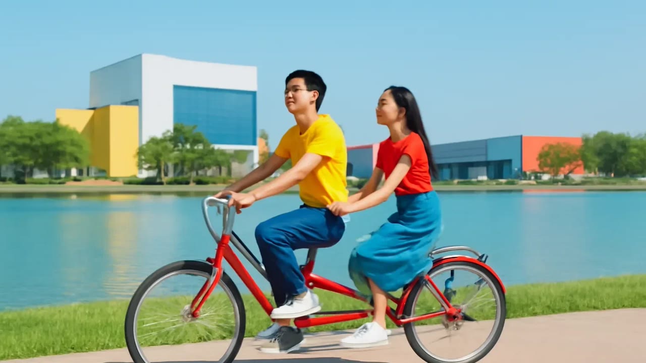 Ảnh nền ngang bài hát Đạp xe đôi vòng hồ