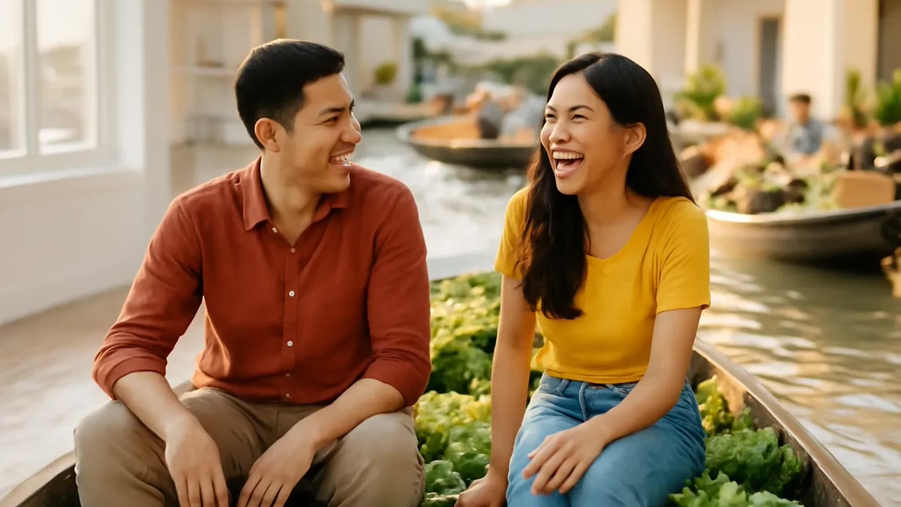 Ảnh nền ngang bài hát Ghe hàng hai đứa