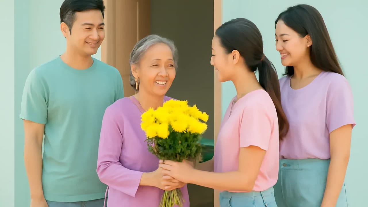 Ảnh nền ngang bài hát Bó cúc gửi về quê