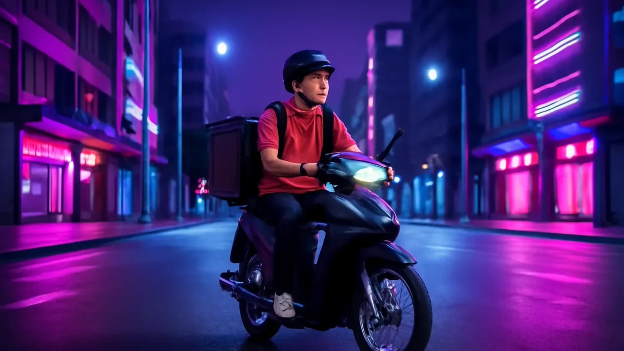 Ảnh nền ngang bài hát Người giao hàng ca đêm