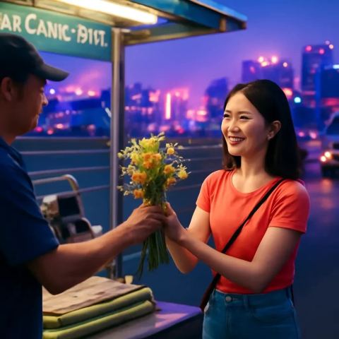 Ảnh bìa vuông bài hát Ly nước mía ven quốc lộ — nhạc Bolero nhẹ nhàng