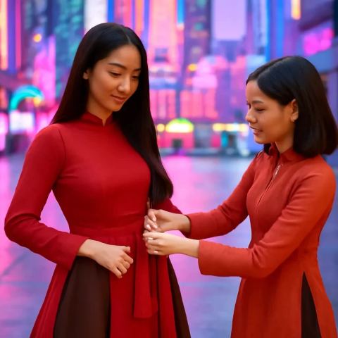 Ảnh bìa vuông bài hát Áo mớ ba của chị — nhạc Pop vui tươi