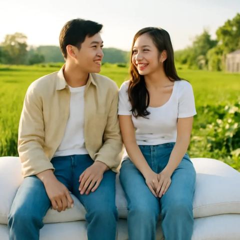 Ảnh bìa vuông bài hát Mâm trầu sau mùa gặt — nhạc Bolero lãng mạn