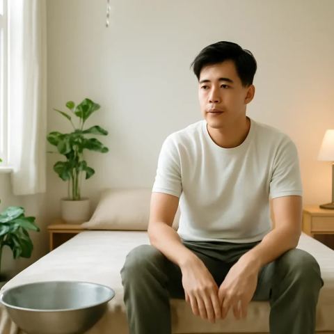 Ảnh bìa vuông bài hát Thau hứng mưa nhà trọ — nhạc Bolero buồn