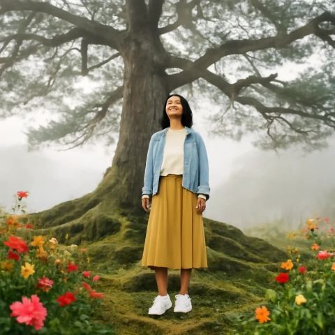 Ảnh bìa vuông bài hát Cây thông trăm tuổi — nhạc Lofi nhẹ nhàng