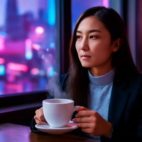 Ảnh bìa vuông bài hát Khói trà vẽ vòng — nhạc Lofi nhẹ nhàng