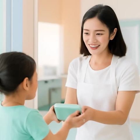 Ảnh bìa vuông bài hát Bác đầu bếp của trường — nhạc Thiếu nhi vui tươi