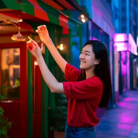 Ảnh bìa vuông bài hát Đèn dây trước hiên quán — nhạc Pop lãng mạn