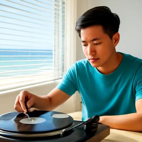 Ảnh bìa vuông bài hát Đĩa than xước điệp khúc — nhạc Ballad lãng mạn