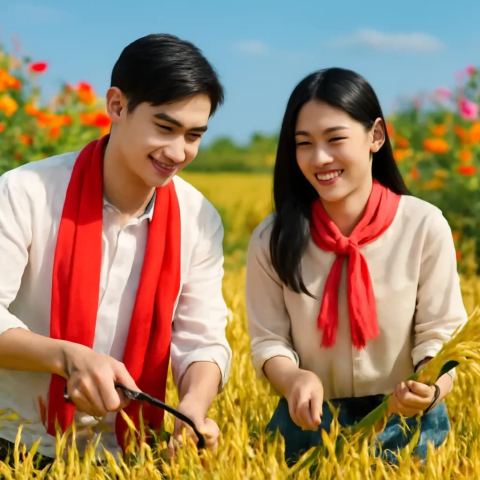 Ảnh bìa vuông bài hát Gặt giùm em mấy công — nhạc Bolero lãng mạn