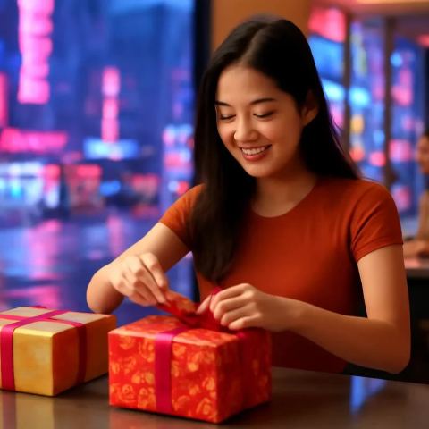 Ảnh bìa vuông bài hát Phố hàng gói quà — nhạc Pop sôi động