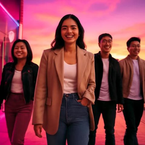 Ảnh bìa vuông bài hát Xuống phố thôi — nhạc EDM sôi động