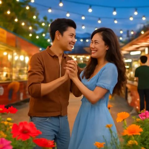 Ảnh bìa vuông bài hát Lắc Lư Theo Anh — nhạc Pop vui tươi
