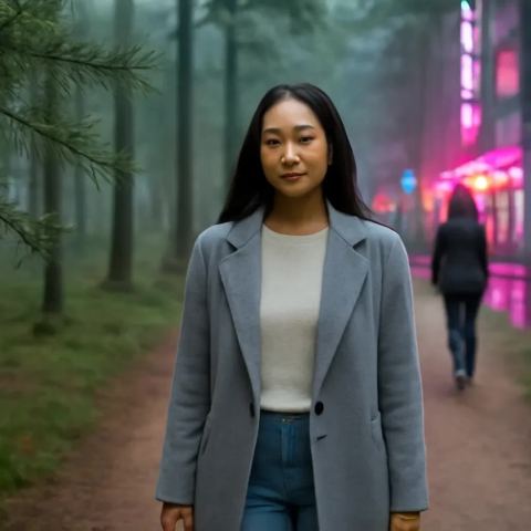 Ảnh bìa vuông bài hát Mưa phùn trong rừng — nhạc Lofi nhẹ nhàng